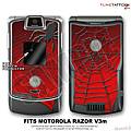 Motorola Razor (Razr) V3m Skin Spider Web WraptorSkinz Kit by TuneTattooz