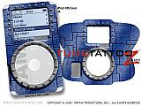 Brushed Metal Blue iPod Tune Tattoo Kit (fits 4th Gen iPods)