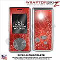 LG Chocolate Skin Stardust Red Cherry WraptorSkinz Kit by TuneTattooz