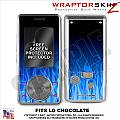 LG Chocolate Skin Fire Blue WraptorSkinz Kit by TuneTattooz