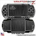 Sony PSP Skin - Carbon Fiber and Chrome WraptorSkinz Kit 