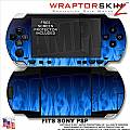 Sony PSP Skin - Fire Blue WraptorSkinz Kit 