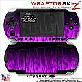 Sony PSP Skin - Fire Purple WraptorSkinz Kit 
