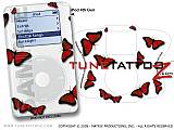 Butterflies Red iPod Tune Tattoo Kit (fits 4th Gen iPods)