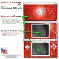 Nintendo DS Lite Skin Stardust Red WraptorSkinz Skin Kit by TuneTattooz