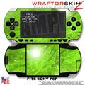 Sony PSP Skin - Stardust Green WraptorSkinz Kit 