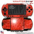 Sony PSP Skin - Stardust Red WraptorSkinz Kit 