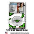 iPod Classic (6G) Skin - Butterflies Green - WraptorSkin Kit