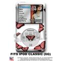 iPod Classic (6G) Skin - Butterflies Pink - WraptorSkin Kit