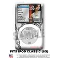 iPod Classic (6G) Skin - Chrome Drip on White - WraptorSkin Kit