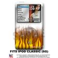 iPod Classic Skin - Fire on White - WraptorSkin Kit