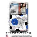 iPod Classic Skin - Lots Of Dots Blue - WraptorSkin Kit