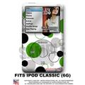 iPod Classic Skin - Lots Of Dots Green - WraptorSkin Kit