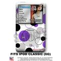 iPod Classic Skin - Lots Of Dots Purple - WraptorSkin Kit