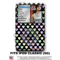 iPod Classic Skin - Pastel Hearts On Black - WraptorSkin Kit