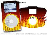 Fire on Black iPod Tune Tattoo Kit (fits 4th Gen iPods)