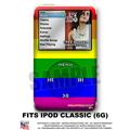 iPod Classic Skin - Rainbow Stripes - WraptorSkin Kit
