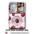 iPod Classic Skin - Strawberries on Pink - WraptorSkin Kit