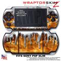 Chrome Drip On Fire WraptorSkinz  Decal Style Skin fits Sony PSP Slim (PSP 2000)