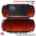 Fire on Black WraptorSkinz  Decal Style Skin fits Sony PSP Slim (PSP 2000)