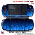 Fire Blue WraptorSkinz  Decal Style Skin fits Sony PSP Slim (PSP 2000)