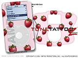 Strawberries On Pink iPod Tune Tattoo Kit (fits 4th Gen iPods)