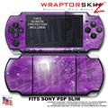 Stardust Purple WraptorSkinz  Decal Style Skin fits Sony PSP Slim (PSP 2000)