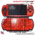 Stardust Red WraptorSkinz  Decal Style Skin fits Sony PSP Slim (PSP 2000)