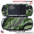 Camouflage Green WraptorSkinz  Decal Style Skin fits Sony PSP Slim (PSP 2000)