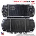 Carbon Fiber and Chrome WraptorSkinz  Decal Style Skin fits Sony PSP Slim (PSP 2000)