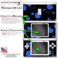 Nintendo DS Lite Skin Lots Of Dots Blue on Black WraptorSkinz Skin Kit by TuneTattooz
