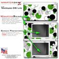 Nintendo DS Lite Skin Lots Of Dots Green on White WraptorSkinz Skin Kit by TuneTattooz