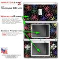 Nintendo DS Lite Skin Kearas Flowers on Black WraptorSkinz Skin Kit by TuneTattooz
