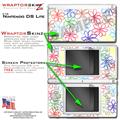 Nintendo DS Lite Skin Kearas Flowers on White WraptorSkinz Skin Kit by TuneTattooz