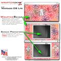 Nintendo DS Lite Skin Kearas Flowers on Pink WraptorSkinz Skin Kit by TuneTattooz