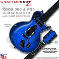 Colorburst Blue WraptorSkinz  Skin fits XBOX 360 & PS3 Guitar Hero III Les Paul Controller (GUITAR NOT INCLUDED)