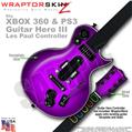 Colorburst Purple WraptorSkinz  Skin fits XBOX 360 & PS3 Guitar Hero III Les Paul Controller (GUITAR NOT INCLUDED)