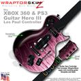 Fire Pink WraptorSkinz  Skin fits XBOX 360 & PS3 Guitar Hero III Les Paul Controller (GUITAR NOT INCLUDED)