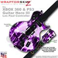 Radioactive Purple WraptorSkinz  Skin fits XBOX 360 & PS3 Guitar Hero III Les Paul Controller (GUITAR NOT INCLUDED)