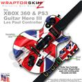 Union Jack 01 WraptorSkinz  Skin fits XBOX 360 & PS3 Guitar Hero III Les Paul Controller (GUITAR NOT INCLUDED)