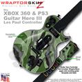 Camouflage Green WraptorSkinz  Skin fits XBOX 360 & PS3 Guitar Hero III Les Paul Controller (GUITAR NOT INCLUDED)