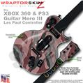 Camouflage Pink WraptorSkinz  Skin fits XBOX 360 & PS3 Guitar Hero III Les Paul Controller (GUITAR NOT INCLUDED)