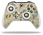 WraptorSkinz Decal Skin Wrap Set works with 2016 and newer XBOX One S / X Controller Flowers and Berries Blue (CONTROLLER NOT INCLUDED)