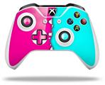 WraptorSkinz Decal Skin Wrap Set works with 2016 and newer XBOX One S / X Controller Ripped Colors Hot Pink Neon Teal (CONTROLLER NOT INCLUDED)
