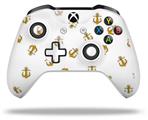 WraptorSkinz Decal Skin Wrap Set works with 2016 and newer XBOX One S / X Controller Anchors Away White (CONTROLLER NOT INCLUDED)