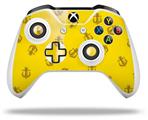 WraptorSkinz Decal Skin Wrap Set works with 2016 and newer XBOX One S / X Controller Anchors Away Yellow (CONTROLLER NOT INCLUDED)