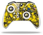 WraptorSkinz Decal Skin Wrap Set works with 2016 and newer XBOX One S / X Controller Scattered Skulls Yellow (CONTROLLER NOT INCLUDED)