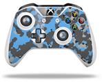 WraptorSkinz Decal Skin Wrap Set works with 2016 and newer XBOX One S / X Controller WraptorCamo Old School Camouflage Camo Blue Medium (CONTROLLER NOT INCLUDED)
