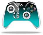 WraptorSkinz Decal Skin Wrap Set works with 2016 and newer XBOX One S / X Controller Smooth Fades Neon Teal Black (CONTROLLER NOT INCLUDED)