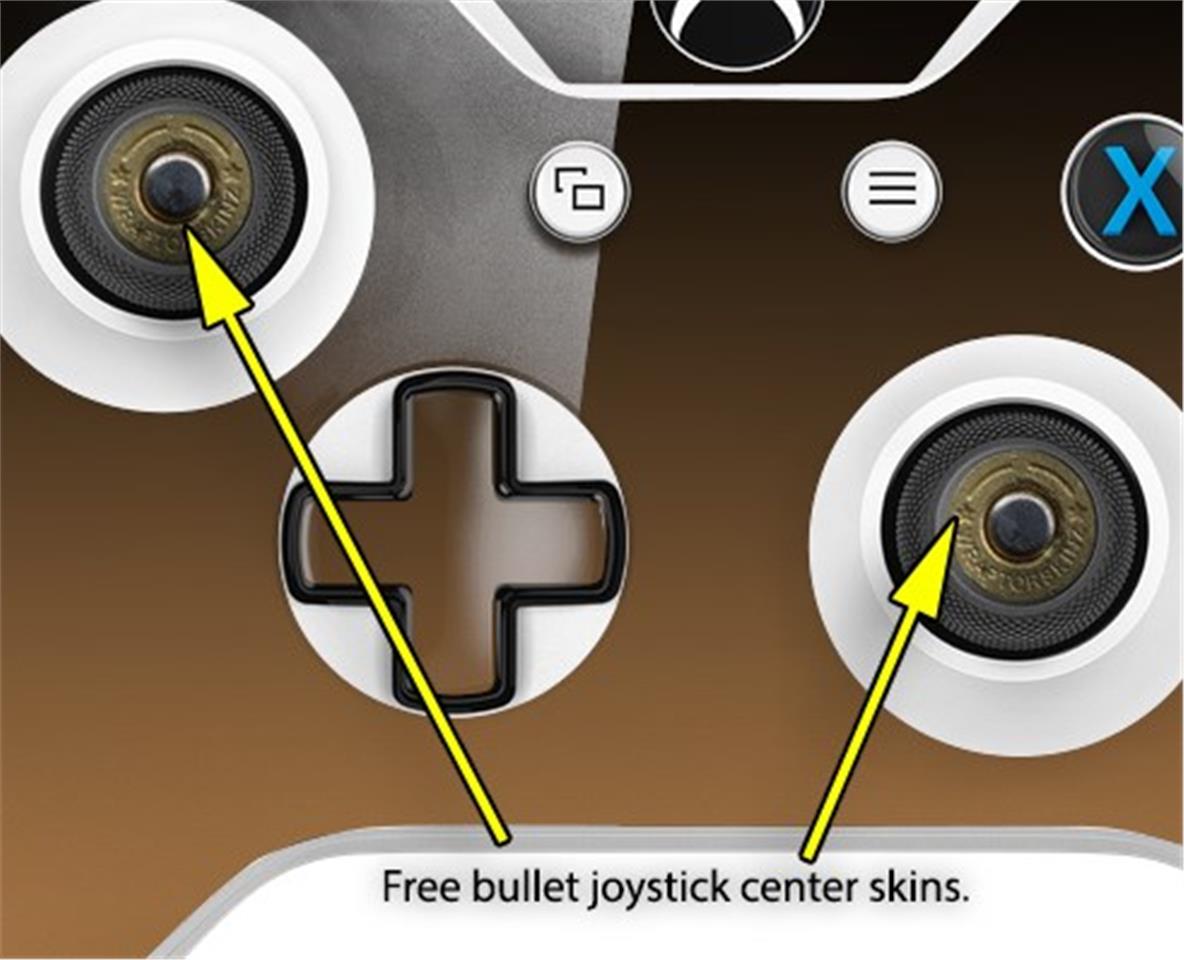 XBOX One S and One X Wireless Controller Skins Smooth Fades Bronze